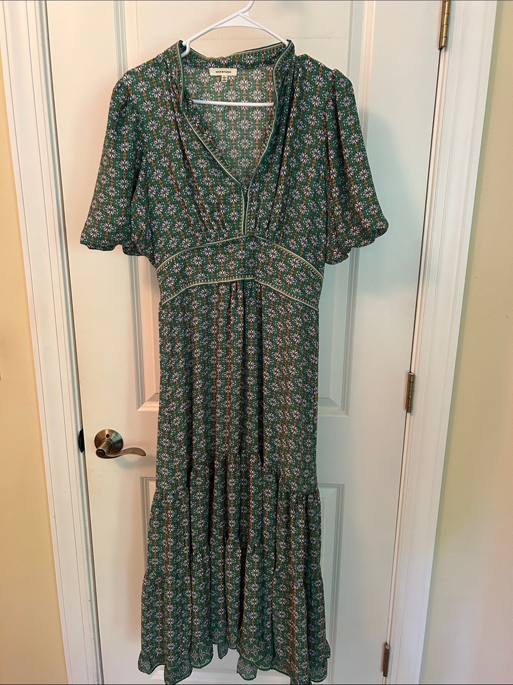 Max Studio Green Floral Maxi Dress
